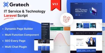 Gratech – Multi-Business Services with Advanced Page Builder & Workflow Tools