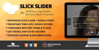 Slick Slider Addon for WPBakery Page Builder 1.0.1