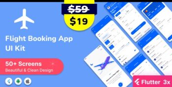 Flight Booking Flutter App Ui Kit (Android & iOS) 1.3