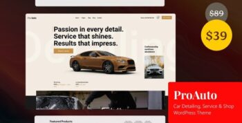 ProAuto - Car Detailing, Service & Shop WordPress Theme 1.3