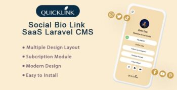 Bio Link SaaS for Creators, Influencers and Businesses – QuickBioLink (SAAS) 3.1