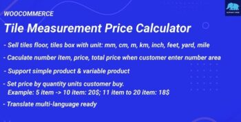Tile Measurement Price Calculator for WooCommerce 2.0