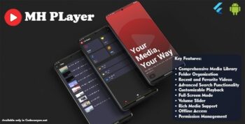 MH Player: The Ultimate Media Experience - Flutter MX Player Clone Full Application