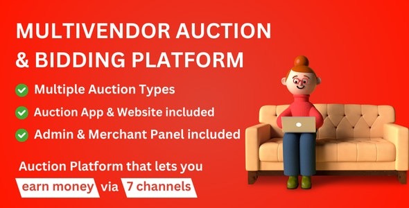 BidWazir – Multivendor Auction & Bidding Platform with App and Website 4.7