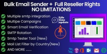 Bulk Email Sender Using Unlimited SMTP – [ Full Reseller Rights] 2.0