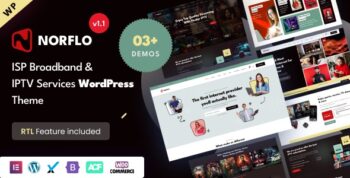 Norflo – ISP & IPTV Services Elementor WordPress Theme 1.5