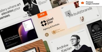 Pixelpiernyc – Portfolio Creative Agency Freelancer WordPress 3.0