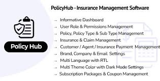 PolicyHub SaaS - Insurance Management Software 1.1