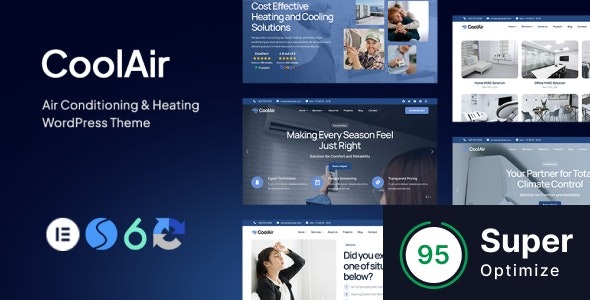 Coolair – Air Conditioning & Heating HVAC WordPress Theme 1.0.4