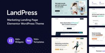 LandPress – Marketing Landing Page Elementor WordPress Theme 1.3