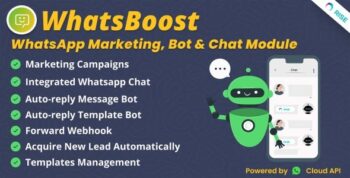 WhatsBoost - WhatsApp Marketing, Bot & Chat Plugin for Rise CRM 1.2.0
