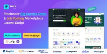 Workzone – Freelancer Marketplace for Gig Service Order & Job Posting Laravel Script 7.0.0