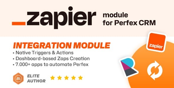 Zapier module for Perfex CRM - Automate your workflow and business tasks 2.0.5b