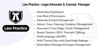 Law Practice - Legal Advocate & Counsel Manager