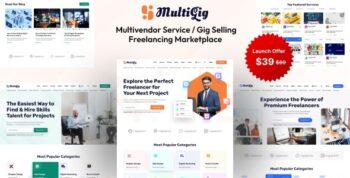 MultiGig – Service / Gig Selling Freelancing Marketplace (Subscription Based) 2.0