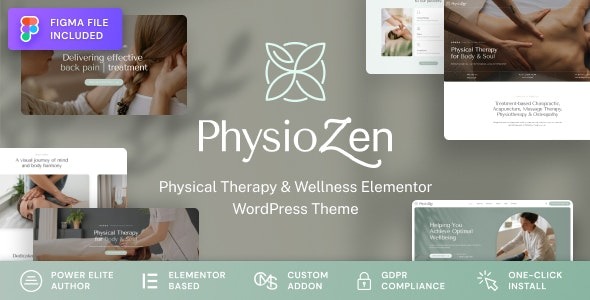 PhysioZen – Chiropractor & Physiotherapy Wellness WordPress Theme 1.0.1