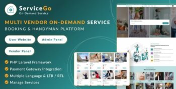 ServiceGo – Multi Vendor On-Demand Service & Handyman Booking Marketplace 3.6
