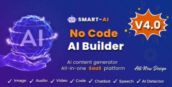 SmartAI: ReactJS AI Template – OpenAI Content, Text, Image, Chatbot, Code Generator as SaaS 4.0