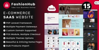FashionHub SaaS – eCommerce Website Builder For Seamless Online Business 3.7