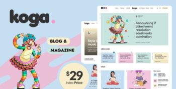 Koga – Blog & Magazine WordPress Theme 1.0.6