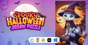 Spooky Halloween Jigsaw Puzzle [ Construct 3 , HTML5 ]