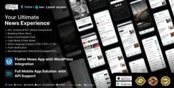 TrueulyNews: Flutter News App UI Kit with WordPress API Integration