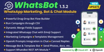 WhatsBot – WhatsApp Marketing, Bot, Chat & AI Personal Assistant Module for Perfex CRM 3.1.1
