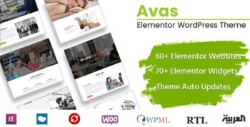 Avas – Elementor MultiPurpose WordPress Theme 6.9.16