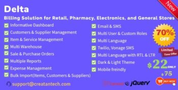 Delta POS – Invoicing, Billing & Inventory Management System with GST & CRM 2.6