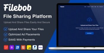 Filebob – File Sharing And Storage Platform (SAAS Ready) 1.8