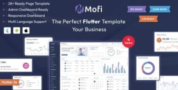Mofi – Multipurpose Flutter Admin Panel & Dashboard Template | Flutter UI Kit