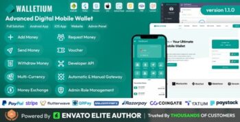Walletium - Digital Wallet and Payment Gateway Full Solution 1.2.0
