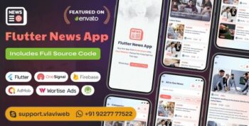 Flutter News App – Android & iOS with Admin Panel 2.1