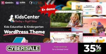 KidsCenter – Kindergarten and Kid Care Education WordPress Theme 1.3