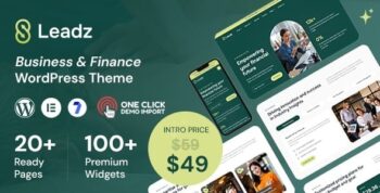 Leadz – Finance Business WordPress Theme
