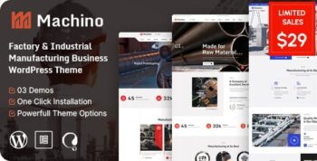 Machino – Factory & Industrial WordPress Theme 1.1