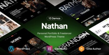 Nathan – Personal Resume CV Portfolio WordPress Theme 1.0.2