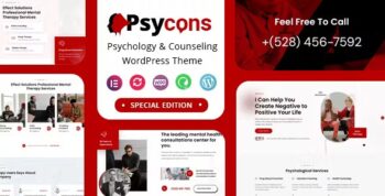 Psycon – Psychology & Counseling WordPress Theme 1.0.6