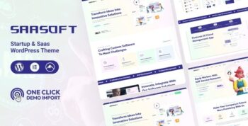 SaaSoft – Startup & SaaS Startup WordPress Theme 1.0.1