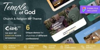 Temple of God – Religion and Church WordPress Theme 1.2.1