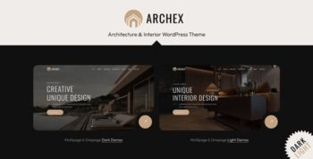 Archex - Architecture & Interior WordPress Theme 1.0.4