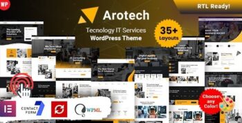 Arotech – Technology IT Services WordPress Theme 3.0