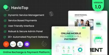 HavioTop – Online Recharge & Payment Platform 1.0.3