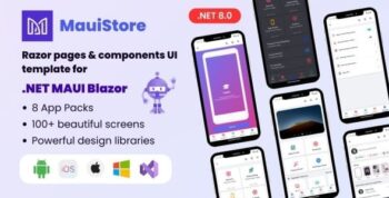 MauiStore- .Net MAUI Blazor desktop and mobile app template 1.1.2
