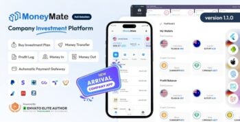 MoneyMate – Company Investment Platform Full Solution 1.1