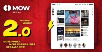 Mow – Blog & Magazine WordPress Theme 2.0.0