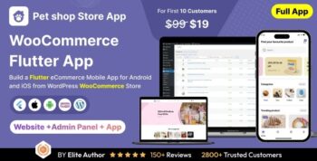 Pet Product Store App – E-commerce Store app in Flutter 3.x (Android, iOS) with WooCommerce Full App