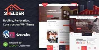 Shelder – Roofing Services WordPress Theme + RTL 2.5