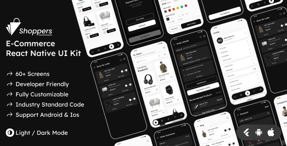 Shoppers Ecommerce React Native App UI Kit - Codezon