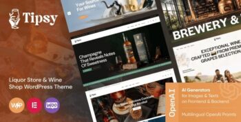 Tipsy – Liquor Store & Wine Shop WordPress Theme 1.7